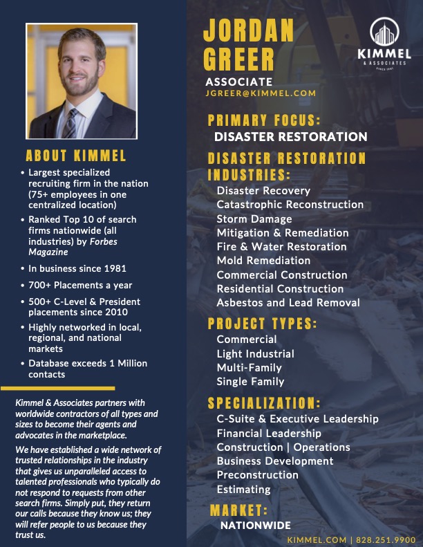 AboutJordanGreer.DisasterRestoration